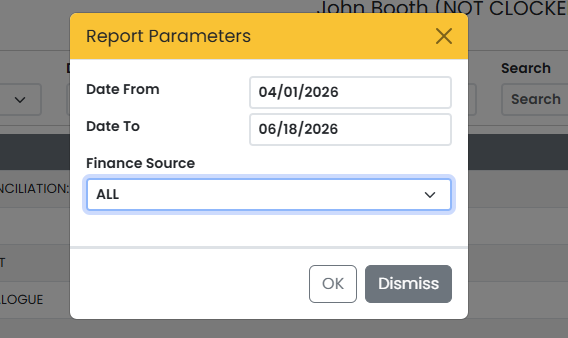 Report Parameters